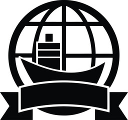 export icon vector silhouette