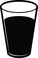 glass of water icon vector silhouette