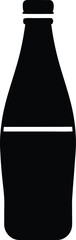 soda bottle icon vector silhouette