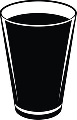 shot glass icon vector silhouette