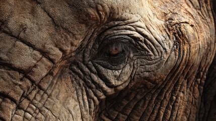 Fototapeta premium Elephant Eye Close-Up