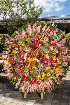 The Flower Fair is Medellin's biggest festival. The silleteros parade through the city with their floral silletas.