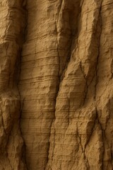 Close-up of weathered natural rock formation with deep striations and textures