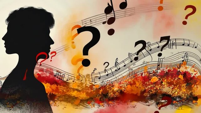Silhouettes and Music Notes