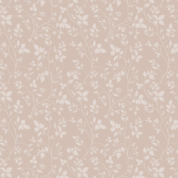Beautiful abstract watercolor botanical rose flower bouquet pattern with cream background summer pattern Background of roses. Seamless pattern. Vector illustration Delicate floral seamless pattern wit