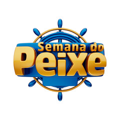 Fish Week with Nautical 3D LOGO BRAZIL