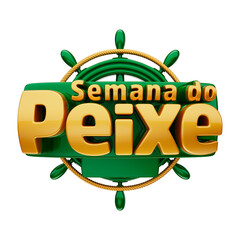 Fish Week with Nautical 3D LOGO BRAZIL