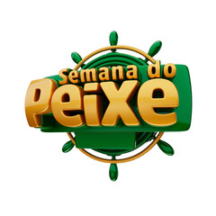 Fish Week with Nautical 3D LOGO BRAZIL