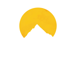 Circular, golden object, crescent shape, bite taken