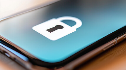 A mobile cybersecurity protection concept displayed with an illuminated padlock icon on a smartphone screen, representing data privacy and secure digital access.
