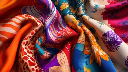 traditional thai silk scarf