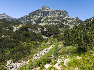 Landscape of Pirin Mountain near Banski Lakes, Bulgaria
