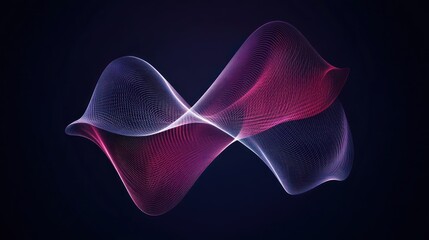 Abstract, swirling, colorful lines on a dark background