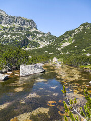 Fototapeta premium Landscape of Pirin Mountain near Banski Lakes, Bulgaria