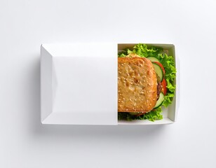 Vegan Burger in Takeaway Box