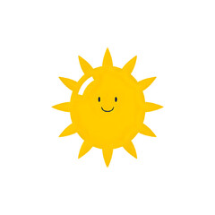 Cheerful Sun Icon: A Bright and Positive Illustration