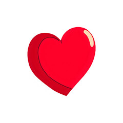 Vibrant Red Heart: Perfect for Love, Romance, and Valentine's Day Designs