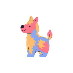 Vibrant Painted Hyena Illustration: Perfect for Kids' Books, Branding, and More