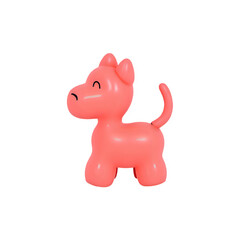 Charming Pink Puppy Figurine: Perfect for Crafts, Decor, and Collectibles