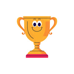 Winning Trophy Cartoon: Celebrate Success with this Fun Illustration