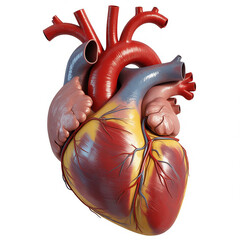 Detailed Human Heart Anatomy Illustration