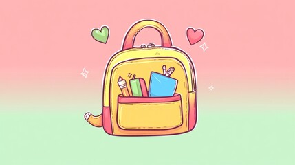 Whimsical Cartoon Backpack Surprises with Adorable Contents Inside