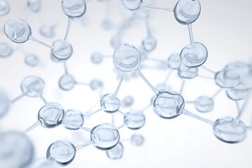 Transparent molecular structure illustration.