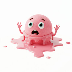 Cream Character in 3D Style