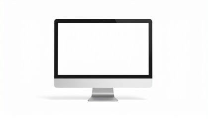 blank imac screen mockup,Modern Monitor Mockup, Realistic Template with UI Interface on Wide Screen for Web Presentation, Application Design Display, or Digital Product 
