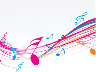 music notes background