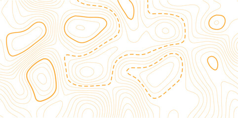 Abstract topographic contour map pattern with wavy brown lines on white background ideal for fabric wallpaper web design and packaging