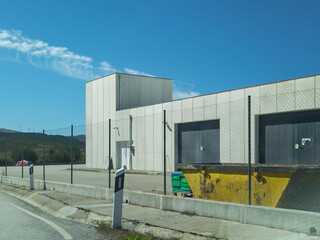 Temporary housing units for dam construction workers