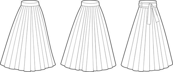 Stylish Tracksuit Set Technical Flat Sketch, Featuring Zipped Jacket and Jogger Pants, Ideal for Sportswear and Casual Apparel Design.