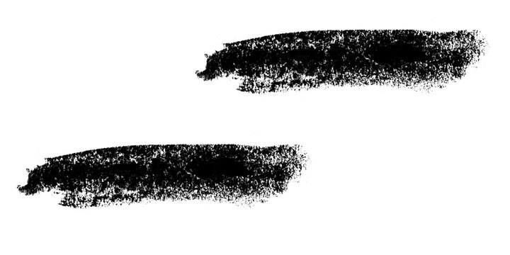 Brushstroke Strokes: Isolated, expressive brushstrokes against a stark background, offering a minimalist aesthetic ideal for artistic expression or design.