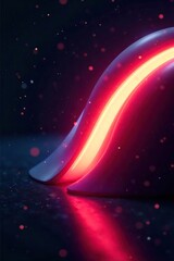 Futuristic Sleek Vision Light Illuminates Dark Abstract Background, Ethereal Glow, Mystery, Technological Advancement