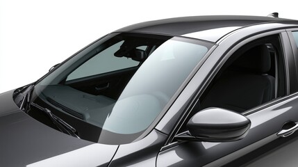 Car window tinting on modern vehicle with sleek design  