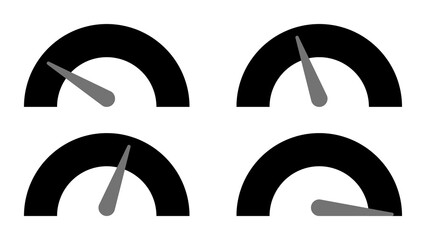 Gray progress meter isolated on transparent background.