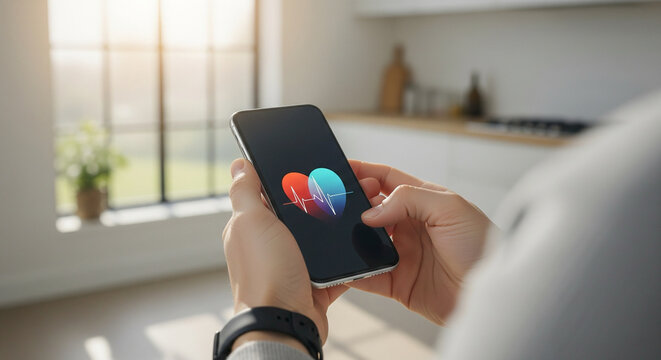 close up of a hand holding a smartphone