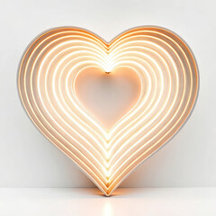 red heart on gold background