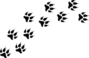 Cat or dog paw icon. Paw icon. Zoo, veterinar logo element. Paw print vector illustration
