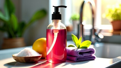 Zero-waste dish soap with natural ingredients