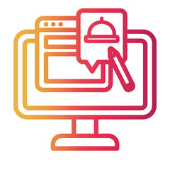 bloggers Line Gradient Icon