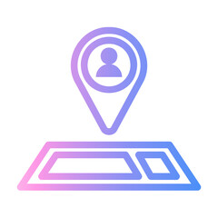 Fototapeta premium bloggers Line Gradient Icon