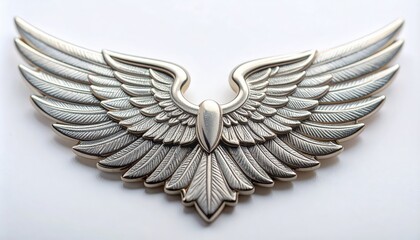 Detailed Pilot Wings Badge Closeup