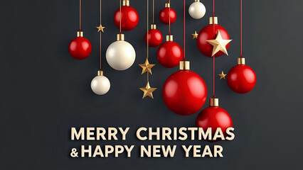 Merry christmas greeting card