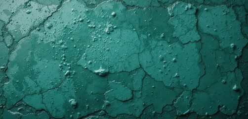 Emerald Green Concrete Texture Rugged Surface with Bold Aggregate Patterns for Modern Design and Creative Applications.