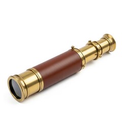 Fototapeta premium telescope on white background