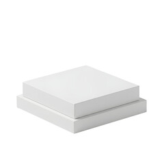 Fototapeta premium Clean Minimalist White Square Display Platform Mockup