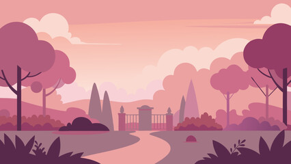 Fototapeta premium vector illustration of city landscape