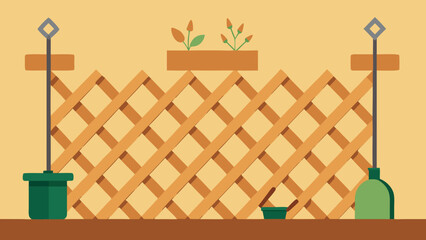 Charming Wooden Trellis Garden Design  Plants, Flowers, and Gardening Tools